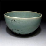 Vintage Japanese Celadon Matcha bowl with Signed Wooden box