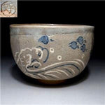 Vintage Japanese Hand-painted Matcha Bowl by Renowned Potter, Koichi Niwa.